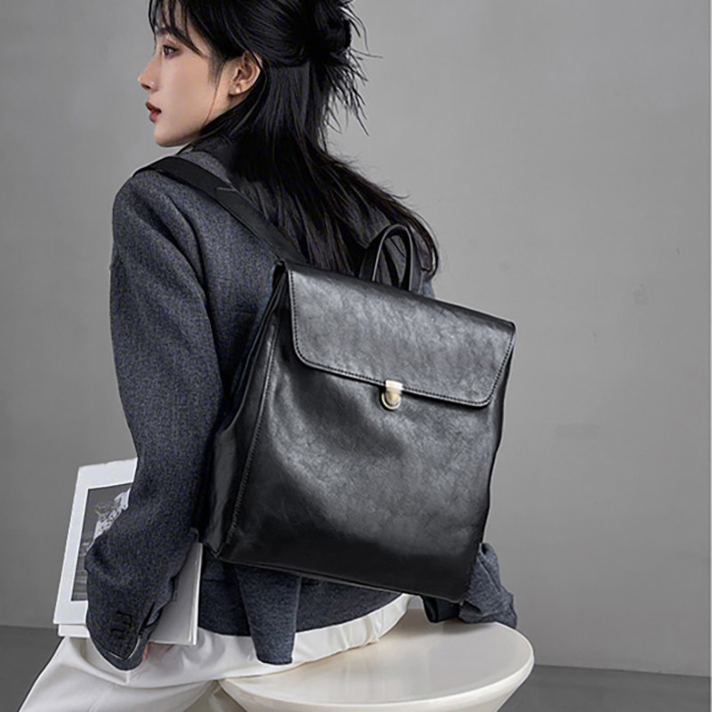 Luxury Bags Leather - Luxury Brand Genuine Leather Backpack For