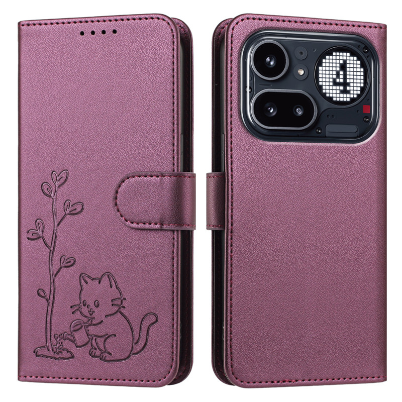Cats & Trees Pattern Leather P - Luxury Bags Kl review and price
